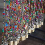 Bohemian curtain, Glass beads curtain with bells