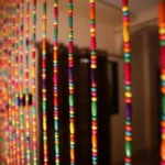 Wooden Beads Curtain , Multicolored Beaded Curtain - Image 4