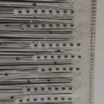 Macrame Curtain, Macrame beaded boho curtain - Image 2