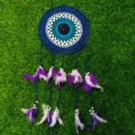 Dream Catcher Large Blue Dreamcatcher Featehrs Wall Hanging Home Decor Wall Decor Boho decor Wedding Decor Bohemian birthday gift