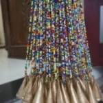 Bohemian Curtain, Colorful Glass Beaded Curtain with bells